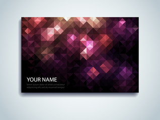 Shiny Mosaic Business Card