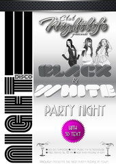 Partyflyer Black & White