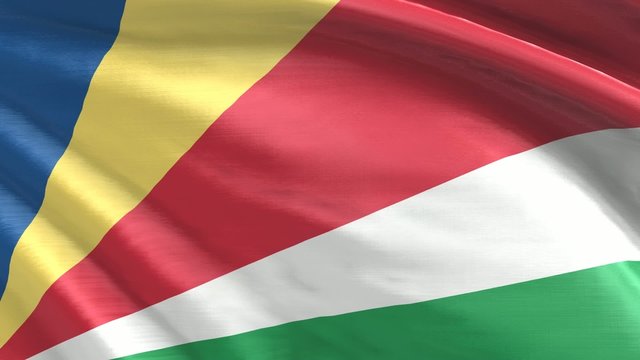 Nahtlos wehende Flagge Seychellen