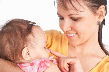 mom and  her daughter