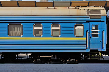 blue wagon train