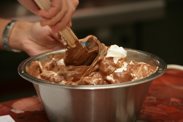 Chocolat oeuf neige
