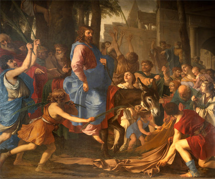 Fototapeta Jesus entry into Jerusalem - Paris