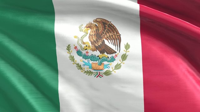 Nahtlos wehende Flagge Mexiko