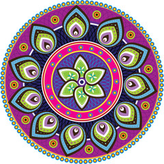 Stock Vector Illustration: Indian texture