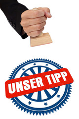 Unser Tipp Stempel