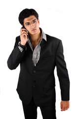 Young Businessman on Phone