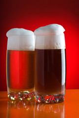Two glass of beer