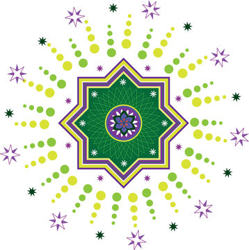 Stock Vector Illustration: Islamic Pattern