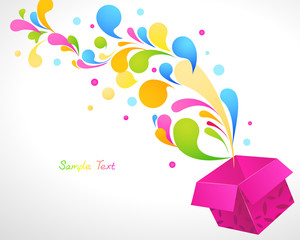 Gift box abstract background