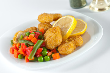 Chicken with side-dish