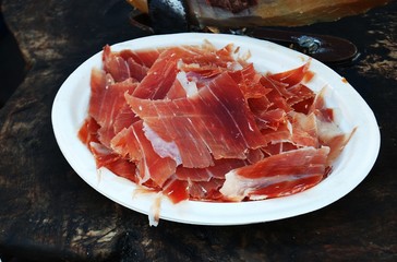Plato de jamón serrano