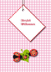 Baby Card Girl / Marienk&auml;fer