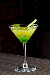 cocktail with kiwi