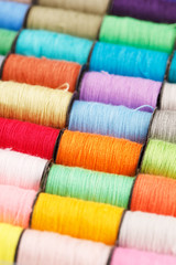 bobbins of lurex thread