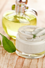 botte of organic cream