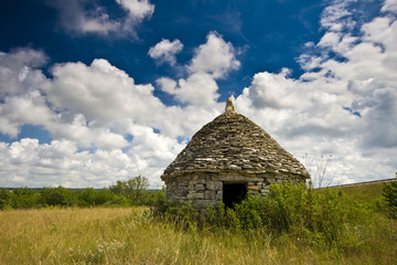 Fototapeta premium Stone tiled Istrian kazun