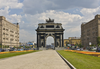 Fototapeta na wymiar Moscow, Triumphal arch