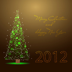 Fototapeta na wymiar New Year 2012