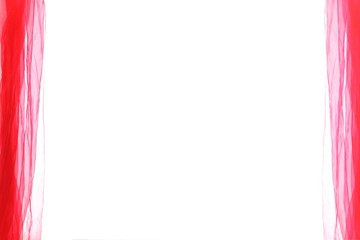 red curtains with free white space