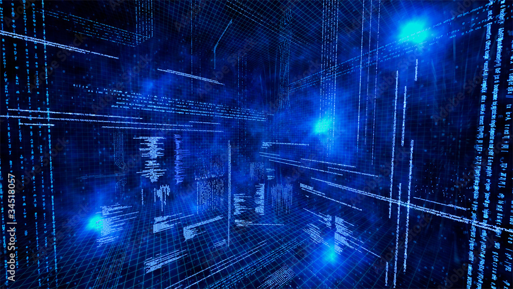 Poster Creative image of coding concept