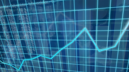 Creative image of economic growth concept