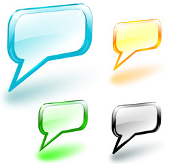 bulle 3 d design 4 couleurs