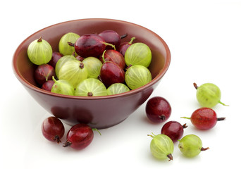 juice gooseberry in the plate