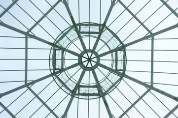 天井　ガラス張り　ドーム