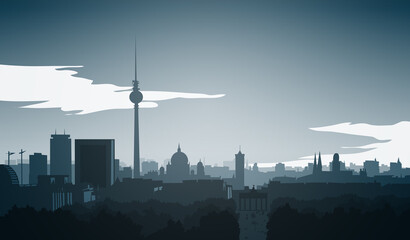 Obraz premium skyline-berlin-middle-final