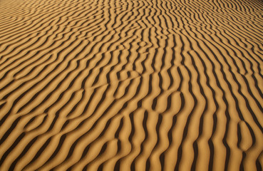 Motif dans le sable du sahara