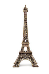 Fototapeta na wymiar Miniature Eiffel tower souvenir