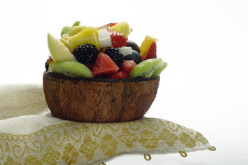 macedonia in coppa di cocco