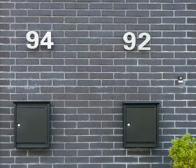 two mailboxes