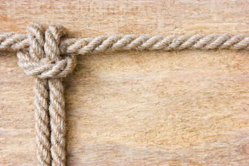 frame made of old rope