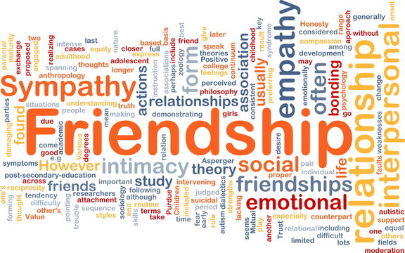Friendship background concept