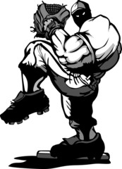 Baseball Player Pitcher Cartoon