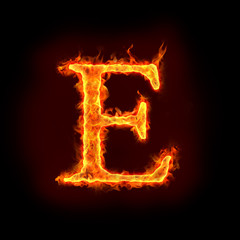 fire alphabets, E