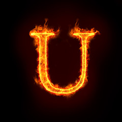 fire alphabets, U © mtkang