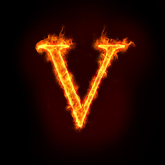 fire alphabets, V