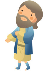 Side view of man walking