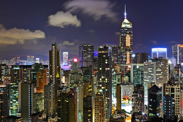 Fototapeta na wymiar Hong kong at night