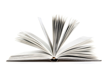Open book on isolated