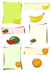 simply fruit design elements