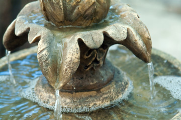 Close-up of an elegant fountain