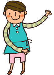 Close-up of boy standing