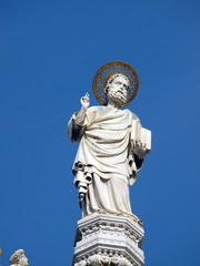 Venice - The basilica St Mark's, upper facade