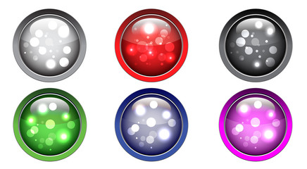 Sparkling Spheres - Buttons