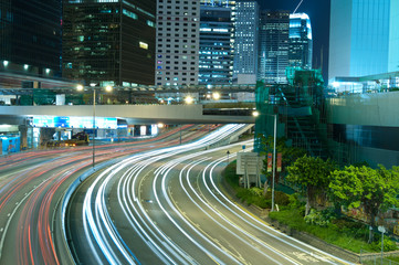 Fototapeta na wymiar City Night Traffic