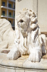 benevento - piazza santa sofia - fontana